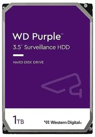 WD Purple WD11PURZ 1TB / HDD / 3.5" SATA III / 5 400 rpm / 64MB cache / 3y / pro dohledová centra