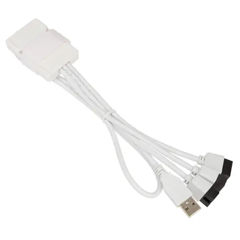 Lian Li USB Hub PW-U2TPAW USB 2.0 A -> USB 2.0 9-pin 3x bílá