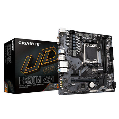 GIGABYTE B650M S2H / B650M / AM5 / 2x DDR5 / PCIEx16 / 1GLAN / mATX