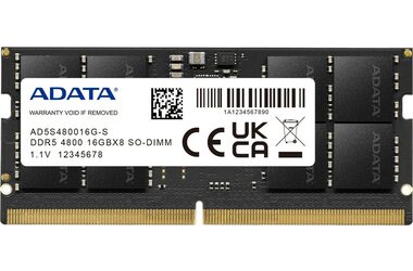 ADATA 32GB (1x 32GB) DDR5 4800MHz / CL40 / SO-DIMM / 1.1V 