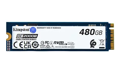 Kingston DC2000B 480GB / SSD / M.2 2280 / PCIe 4.0 / R:7000MBps / W:800MBps / 5y