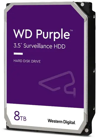 WD Purple 8TB / HDD / 3.5" SATA III / 5640 rpm / 256MB cache / 3y / pro dohledová centra