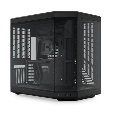 Hyte Y70 černá / E-ATX / 2x USB-A 3.2 / 1x USB-C 3.2 / průhledná bočnice / Riser kabel 