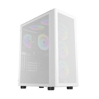 darkFlash DLC29 Mesh bílá / ATX / bez ventilátorů / 4x USB-A / průhledná bočnice / bez zdroje 
