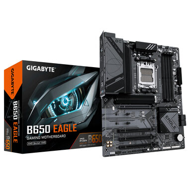 GIGABYTE B650 EAGLE / B650 / AM5 / 4x DDR5 / PCIEx16 / 1xGLAN / ATX