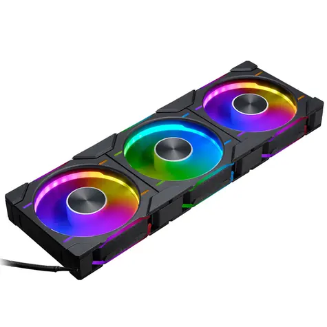 PHANTEKS D30 PWM Regular Airflow D-RGB černá 3ks / 120mm / Hydrodynamic Bearing / 2000 RPM / 64.3 CFM / 4-Pin + 3-Pin