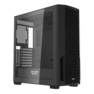 darkFlash DF2100 černá / E-ATX / bez ventilátorů / 3x USB-A / průhledná bočnice / bez zdroje 