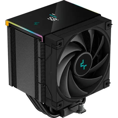 DEEPCOOL AK500S DIGITAL černá / x1 120mm / Fluid Dynamic Bearing / 28 dB @ 1850 RPM / 68.99 CFM / AMD + Intel