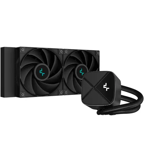 DEEPCOOL LS520 Zero Dark černá / 2x 120mm / Fluid Dynamic Bearing / 32.9 dB @ 2250 RPM / 85.85 CFM / AMD + Intel