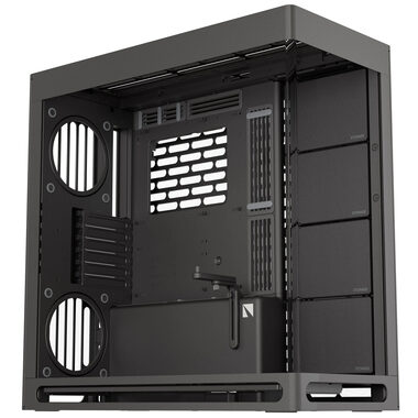 HAVN HS 420 černá / E-ATX / 2x USB-A 3.2 / 1x USB-C 3.2 / bez zdroje / průhledná bočnice 