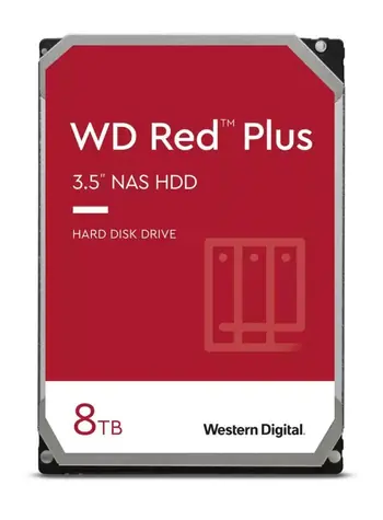 WD Red Plus 8TB / HDD / 3.5" SATA III / 5 640 rpm / 256MB cache / 3y
