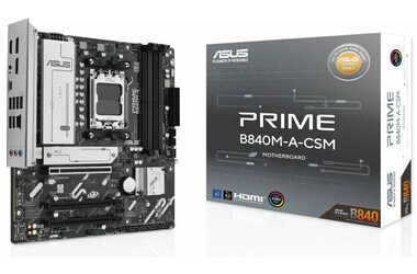 ASUS PRIME B840M-A-CSM / B840 / 4x DDR5 / 1x 2.5GLAN / mATX