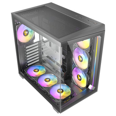 Antec C5 ARGB černá / ATX / 2x USB-A 3.2 / 1x USB-C 3.2 / 7x 120mm argb / bez zdroje / průhledná bočnice 