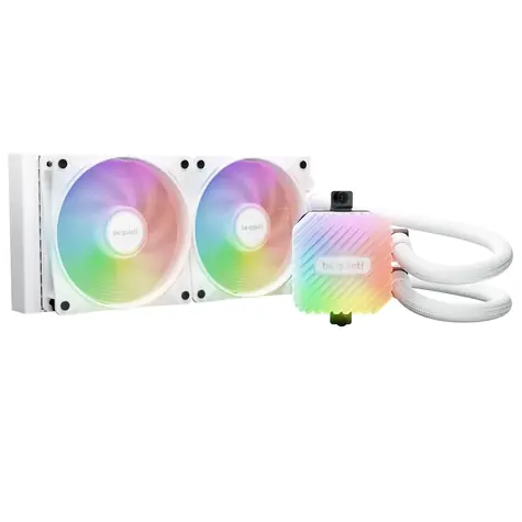 be quiet! Light Loop AiO ARGB bílá / 2x 120mm / Rifle Bearing / 34.9 dB @ 2100 RPM / 61.8 CFM / Intel + AMD