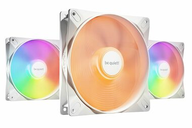 be quiet! Light Wings LX ARGB PWM 3ks bílá / 140mm / Rifle Bearing / 22.9 dB @ 1200 RPM / 56 CFM / 4-Pin PWM + 3-Pin