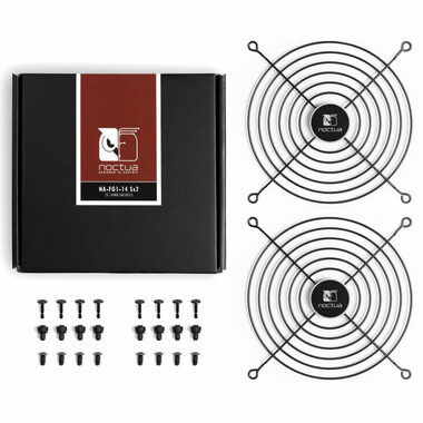 Noctua NA-FG1-14 Sx2 (2ks) černá / Mřížka pro ventilátor / 140 mm