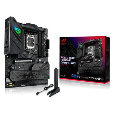 ASUS ROG STRIX B860-F GAMING WIFI / B860 / LGA 1851 / 4x DDR5 / PCIEx 16 / 2.5GLAN / Wi-Fi / ATX