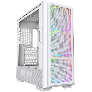 Montech SKY TWO GX bílá / E-ATX / 2x USB-A 3.0 / 1x USB-C 3.0 / 3x 140mm / bez zdroje / průhledná bočnice