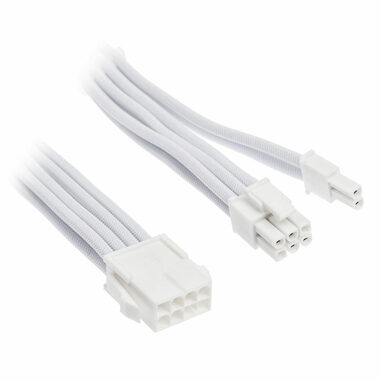 SilverStone Prodlužovací kabel 8-Pin-PCIe na 6+2-Pin-PCIe V2 - 250mm bílá