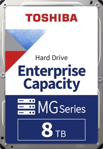Toshiba Enterprise Capacity MG10 8TB 512e / HDD / 3.5" / SATA 6Gbits / 512MB cache / CMR / 7 200 rpm / Interní / 5y