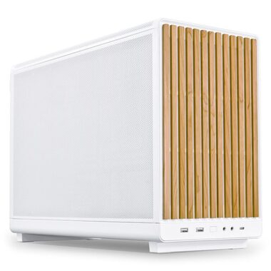 Lian Li DAN Cases A3-mATX Wood edition bílá / mATX / mini-ITX / 2x USB-A 3.0 + USB-C 3.1 / bez zdroje 
