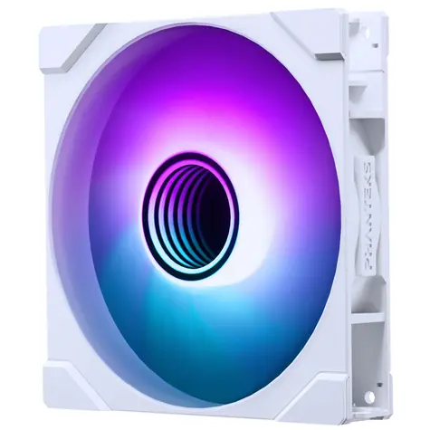 PHANTEKS M25 Gen2 PWM D-RGB bílá / 140mm / Hydraulic Bearing / 36.4 dB @ 1800 RPM / 101.78 CFM / 4-Pin PMW + 3-Pin