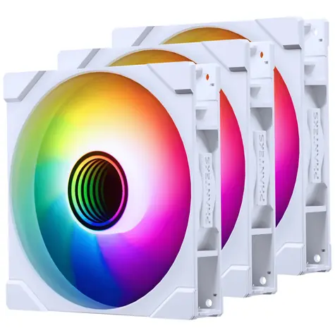 PHANTEKS M25 Gen2 PWM D-RGB Reverse Blade 3ks bílá / 140mm / Hydraulic Bearing / 36.4 dB @ 1800 RPM / 101.78 CFM