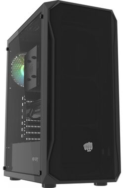 Fury Shobo SH4 RGB černá / ATX / 3x USB-A / 1x 120 mm RGB / Průhledná bočnice / Bez zdroje