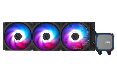 MSI MAG CoreLiquid A13 360 černá / 3x 120mm / 31.1 dB @ 2000 RPM / 62.6 CFM / AMD + Intel