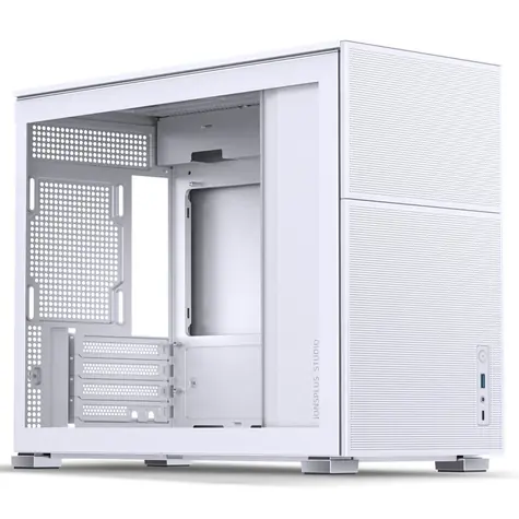 Jonsbo D31 MESH TG bílá / mATX / 1x USB-A 3.2 / 1x USB-C 3.2 / bez zdroje / průhledná bočnice 