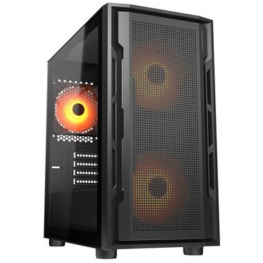 COUGAR Uniface Mini RGB černá / PC skříň / micro-ATX / mini-ITX / RGB / průhledná bočnice / bez zdroje