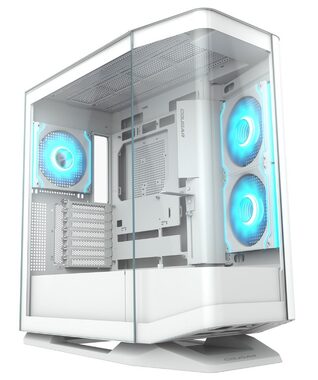 COUGAR FV270 bílá / PC skříň / E-ATX / ATX / micro-ATX / mini-ITX / RGB / průhledná bočnice / bez zdroje