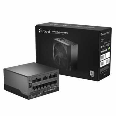 Rozbaleno - Fractal Design Ion+ 2 Platinum 860 / 860W / ATX / 80PLUS Platinum / modulární kabely / aktivní PFC / rozbaleno