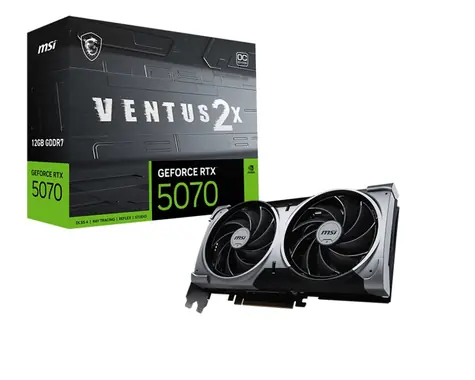 MSI GeForce RTX 5070 12G VENTUS 2X OC / 12GB GDDR7 / PCI-E / 3x DP + HDMI 