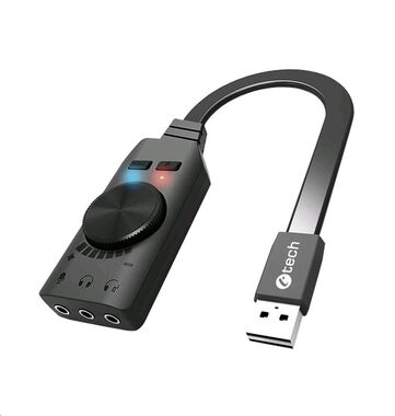 C-TECH SC-7Q, 7.1 surround sound černá / 7.1 / audio switch