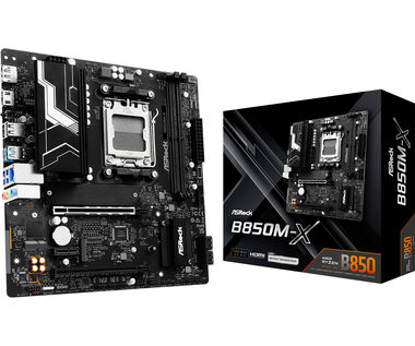 ASRock B850M-X / AMD B850 / DDR5 / SATA III / USB 3.2 / 2.5GLAN / sc.AM5 / mATX