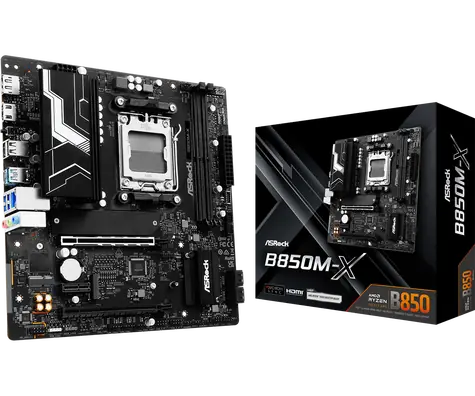 ASRock B850M-X / AMD B850 / DDR5 / SATA III / USB 3.2 / 2.5GLAN / sc.AM5 / mATX / doprodej