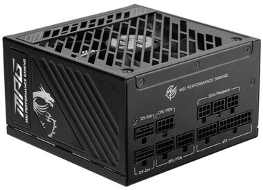 MSI MPG A850GS PCIE5 / 850W / 135mm ventilátor / PFC / modulární / 80PLUS Gold