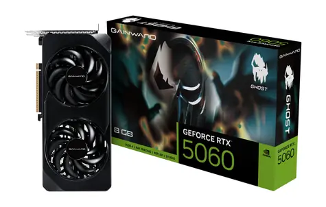 GAINWARD GeForce RTX 5060 Ghost 8GB / 2497MHz / 8GB GDDR7 / 128-bit / 1x HDMI + 3x DP / 550W (8)