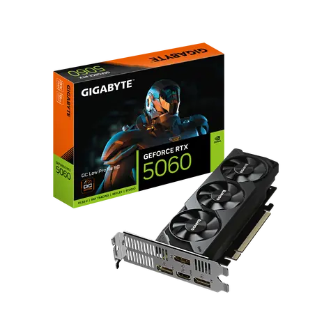 GIGABYTE GeForce RTX 5060 OC Low Profile 8GB / 2677MHz / 8GB GDDR7 / 128-bit / 1x HDMI + 3x DP / 450W (8)