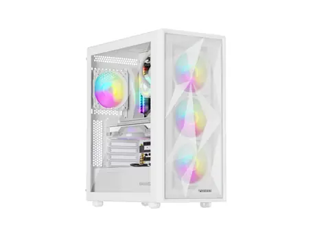 Genesis Diaxid 605 ARGB bílá / PC skříň / ATX, micro-ATX, mini-ITX / USB 2.0 / USB 3.0 