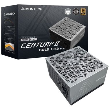 Montech Century II 1050W / ATX 3.1 / 1050W / 80 PLUS Gold / modulární