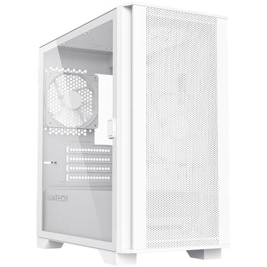 Montech AIR 100 LITE bílá / Micro ATX / 3x USBA / 2x 120mm / bez zdroje / průhledná bočnice
