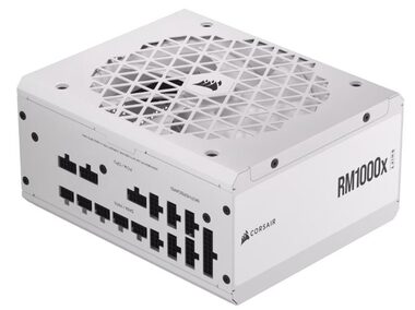 Corsair RM1000x bílá / 1000W / 80PLUS Gold / Plně modulární / 140 mm / Aktivní PFC