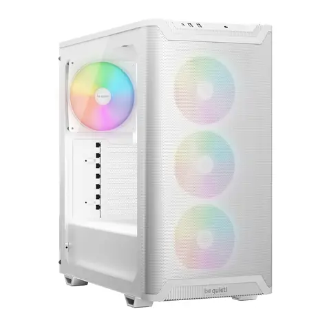 be quiet! Pure Base 501 LX bílá / ATX / 2x USB-A / 1x USB-C / 3x 120mm / 1x 140mm / bez zdroje / průhledná bočnice 