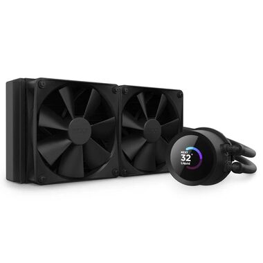 NZXT Kraken 240 černá / 2x 120mm / Fluid Dynamic Bearing / 30.6 dB @ 1800 RPM / 78.02 CFM / AMD + Intel 