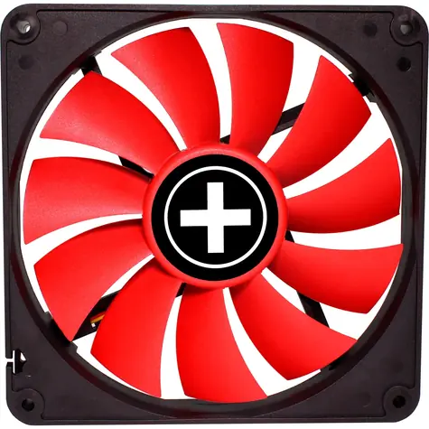 Xilence XF051 Performance C PWM Serie červená / 140mm ventilátor / 30 dB @ 1500 RPM / Hydro Bearing / 62.05 CFM / 4-Pin 