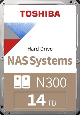 Toshiba N300 NAS 14TB / 3.5" / 7 200 rpm / 512MB cache / SATA III / CMR