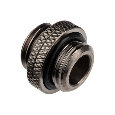 Alphacool ES Dvojitá vsuvka černá / Steckbar / G1/4 AG & G1/4 AG 