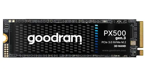 GOODRAM PX500 Gen.3 1TB / M.2 2280 NVMe / PCIe 3.0 / 3D NAND / R: 3300MBs / W: 2700MBs